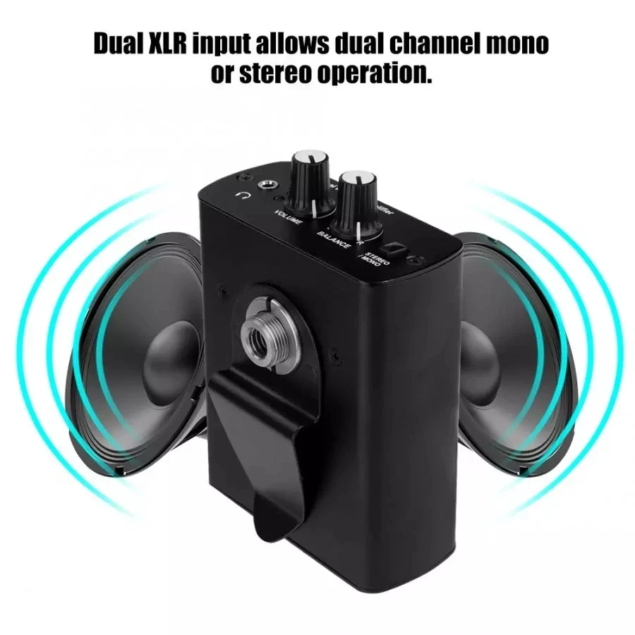 ANLEON S1 Personal In-Ear Monitor Amplifier for Drummers Guitar Players Vocalists Bass Players Professional Audio Video Lighting view 3