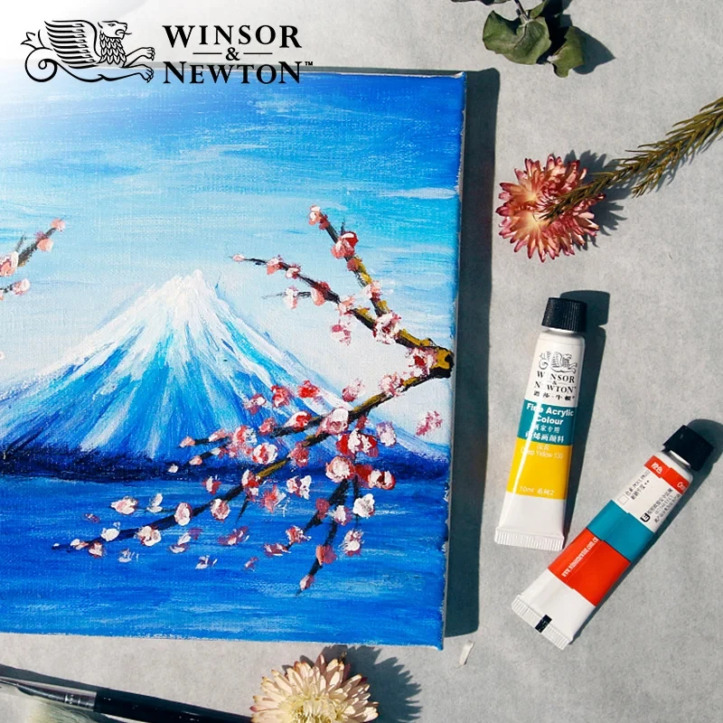 Imagem -02 - Tintas Acrílicas Winsor e Newton Fine Tube Pintura de Artista Profissional Caixa de Pigmentos Tinta em pó Desenhe Orginizador 10ml 36 Cores