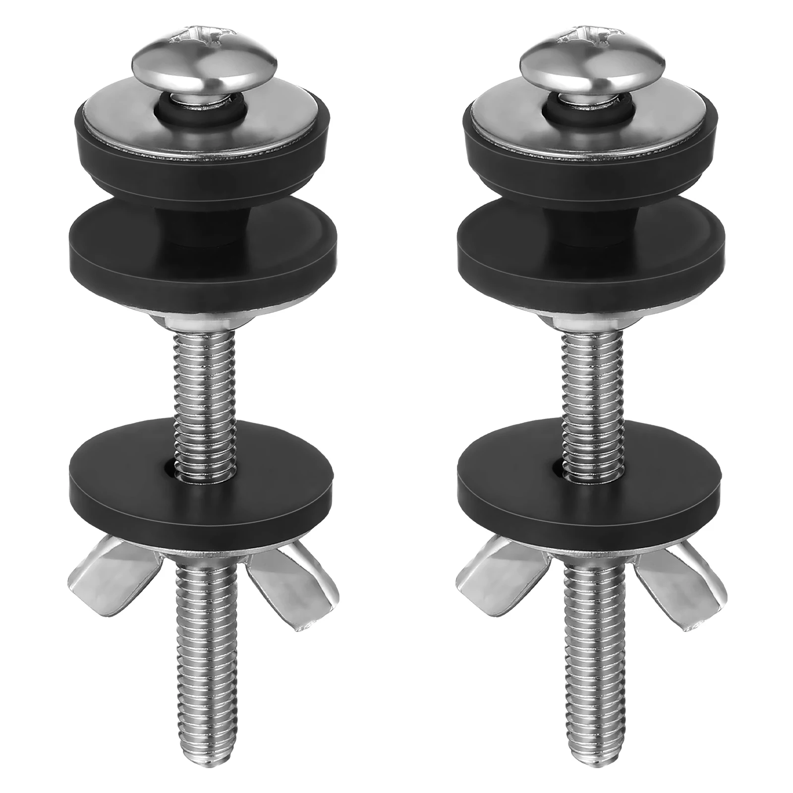 

2Pcs Toilet Tank Bolts Stainless Steel Washers Gasket Connector Leak Prevention Seal Kit Water Bowl Compatibility Durability