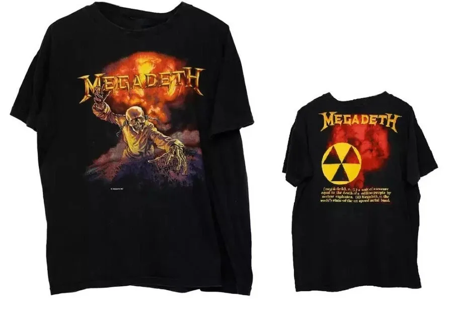 

Vintage 1987 Megadeth Peace Kills Tour T Shirt size S 5XL