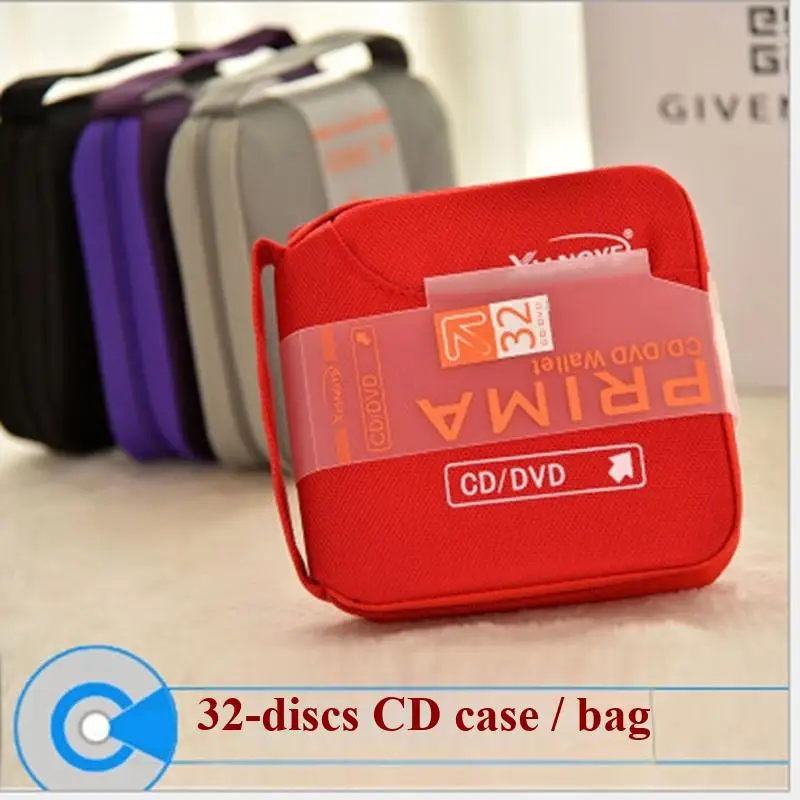 ReadStar 32/96 Pcs Color Canvas CD DVD Bag Car Music Disc Storage Organizer Pouch Cloth CD Case  Disc Bag