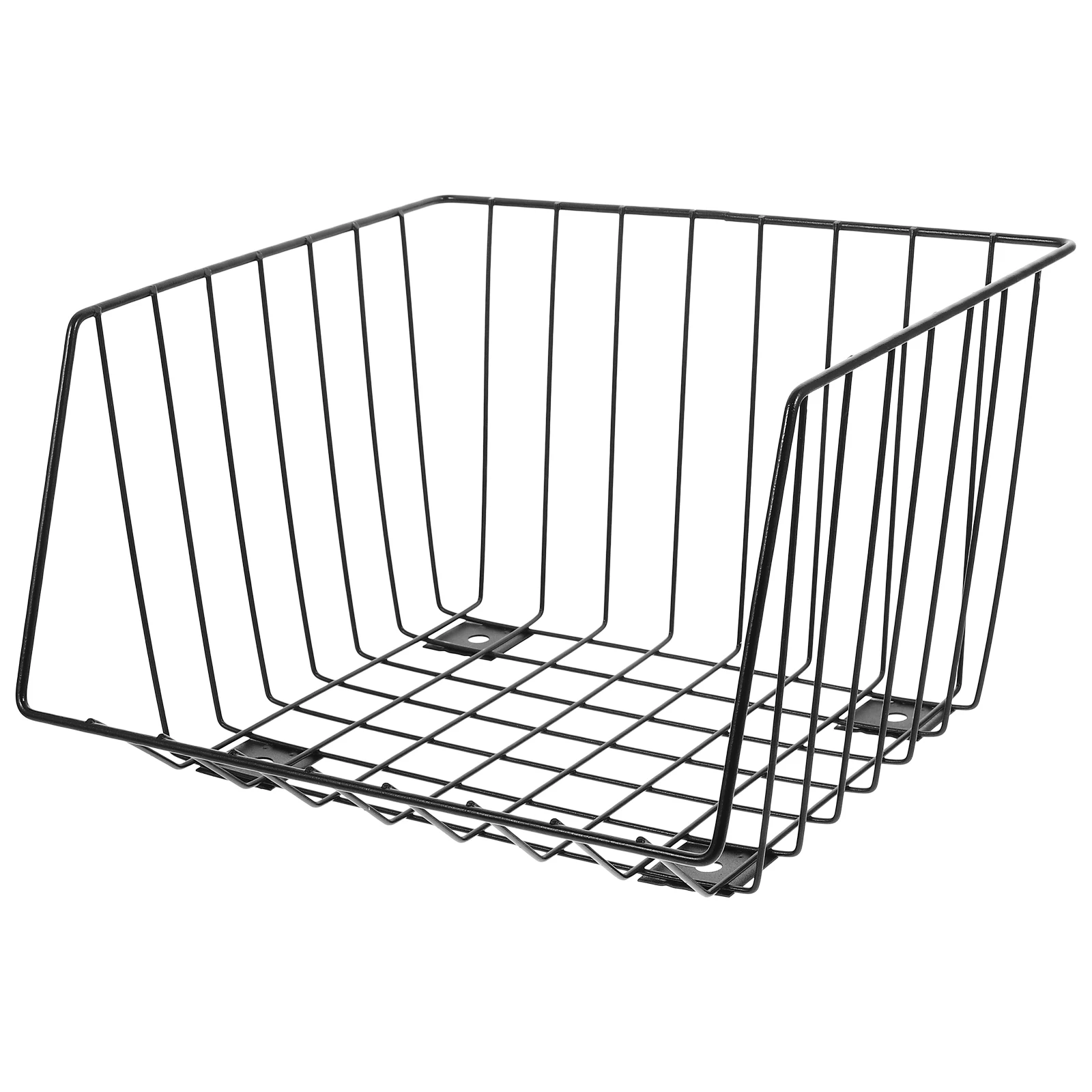 

Iron Storage Kitchen Organizer 1 Layer Black 28cm Vegetable Fruit Fruit Vegetable Storage Basket Snack Basket Space Saver