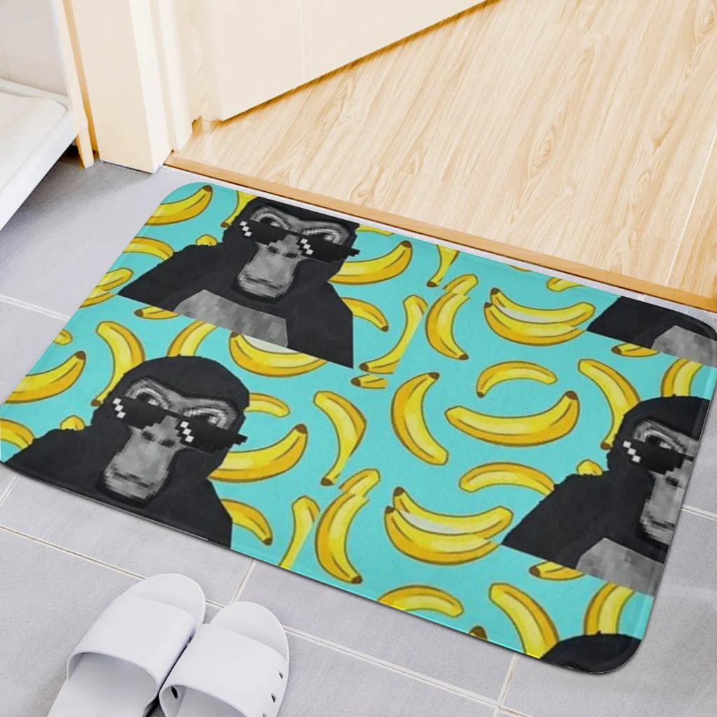 

gorilla tag pfp maker with banan Bath Mat Non-Slip Tufted Mat Rug for Front Door Living