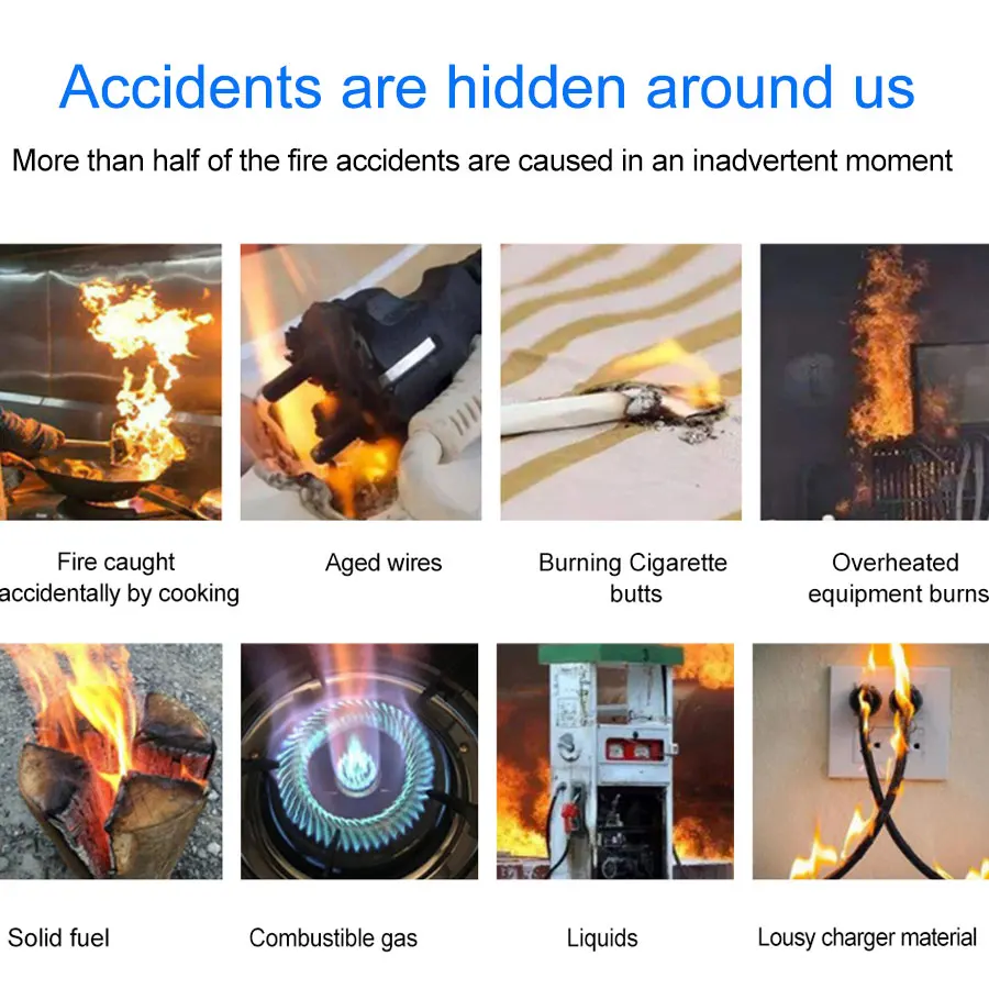 Умный детектор дыма Пожарная сигнализация с приложением оповещения в реальном времени Беспроводной датчик дыма работает с приложением Tuya Smart Life для домашней безопасности