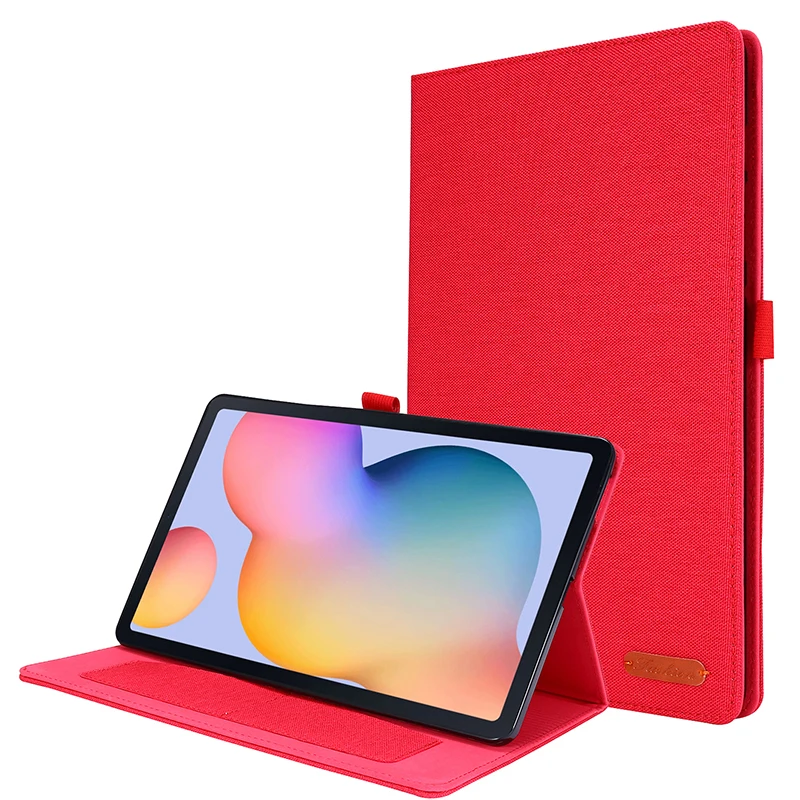 

Samsung Galaxy Tab S6 Lite Business Case - Premium Protective Cover with Kickstand & Fabric Texture | Slim Durable for P610/P615