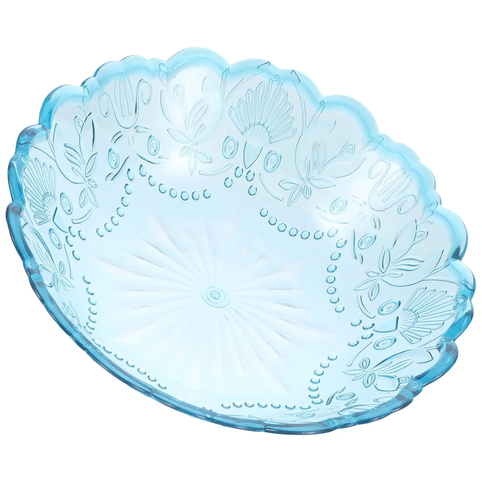 

Crystal Fruit Plate Plastic Serving Tray Serve Holder Irregular Shaped Food Storage Transparent Snack Dish Premium Quality