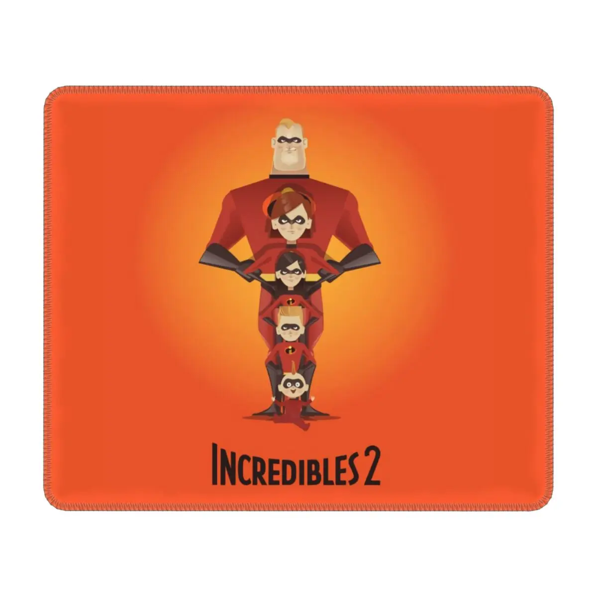 Custom The Incredibles Jack Parr Mouse Pad with Locking Edge PC Gaming Mousepad Non-Slip Rubber Base Bob Parr Desk Computer Mat