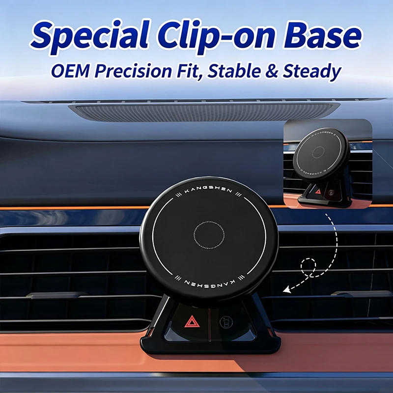 Car phone holder, magnetic phone mount, air vent phone holder, suitable for Mercedes‑Benz ML‑Class W166 2012‑2015, fits all smartphones 3