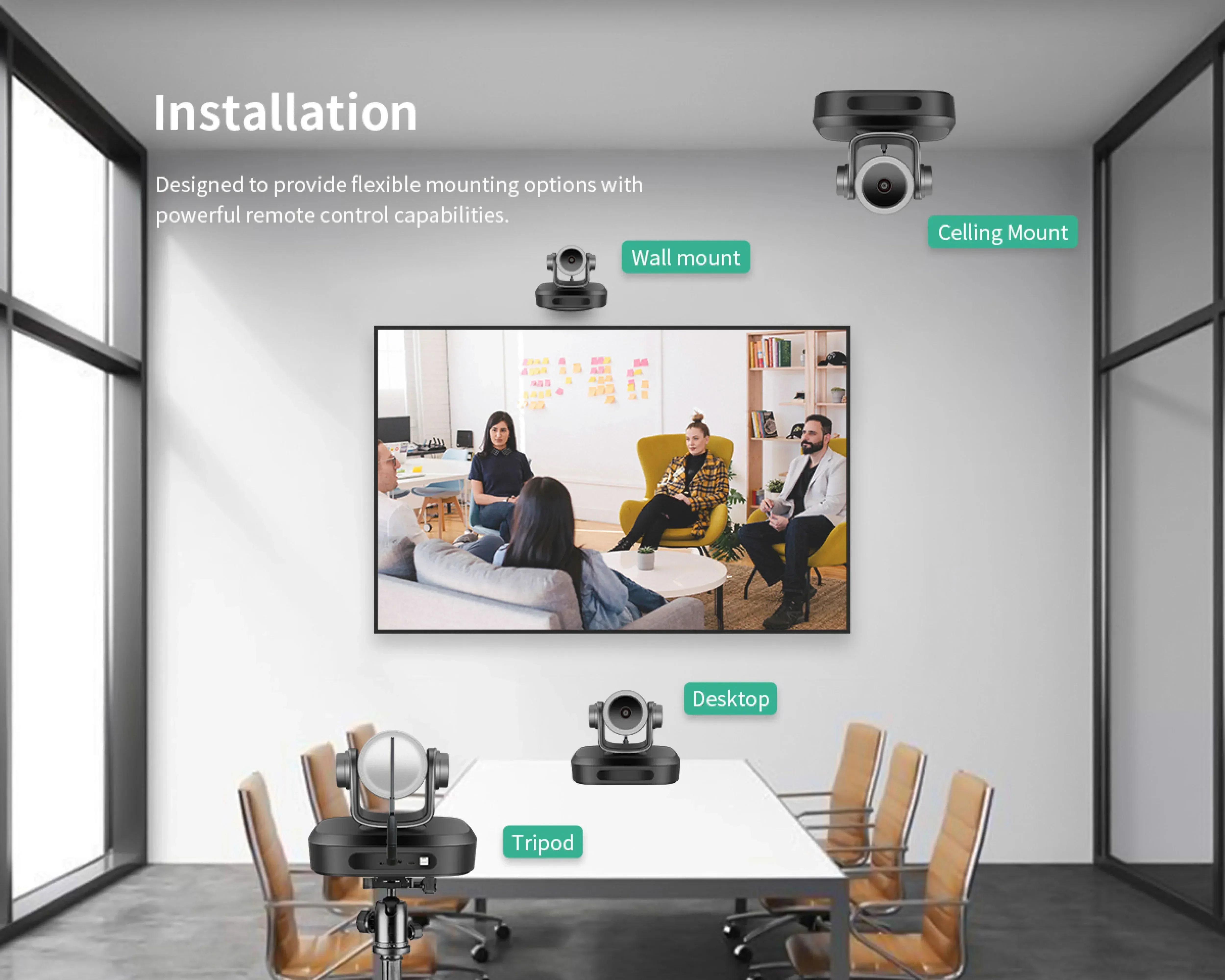 2.4G Wireless Conference PTZ Camera 1080P Hd Conference Camera Live Stream Video Cameras Conference System