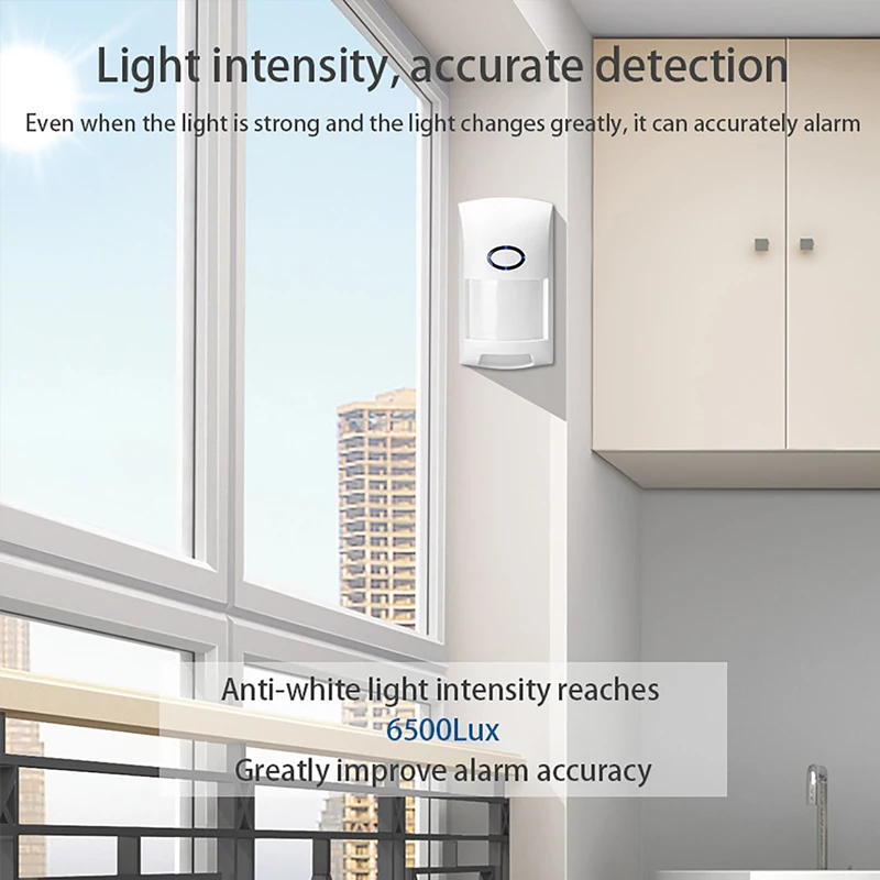 Czujnik ruchu PIR Tuya Smart WiFi, bezprzewodowy system bezpieczeństwa domowego, odporny na zwierzęta i wyciskanie się przez ściany, czujnik podczerwieni do wykrywania ludzi.
