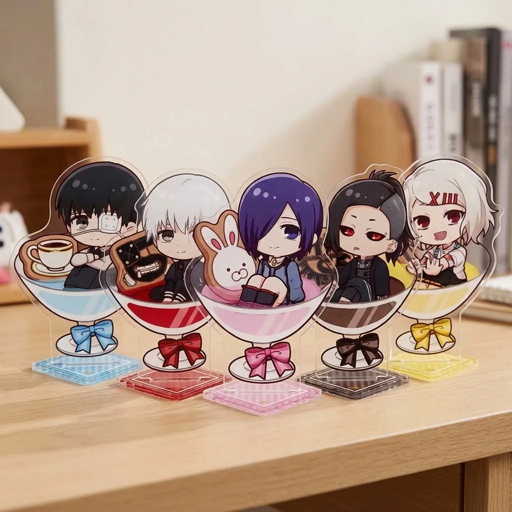 10cm Anime Tokyo Ghoul Acrylic Stand Juzo Suzuya Figure Desktop Decoration Collectible Ornament Character Model Gift Keychain