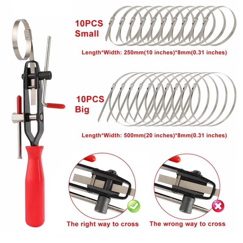 ATV Auto CV Half Shaft Boot Band Buckle Clamps Crimping Pliers Axle Clamp Tool Joint Clamps Banding Boot Clamp Tool Universal