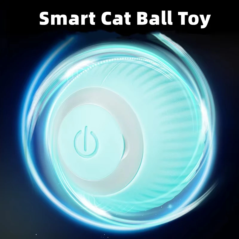 Cat Interactive Ball Toys Automatic Rolling Ball Faux Tail Rechargeable Smart Pet Electric Toy Dog Cat Training Imitate Mouse image 3
