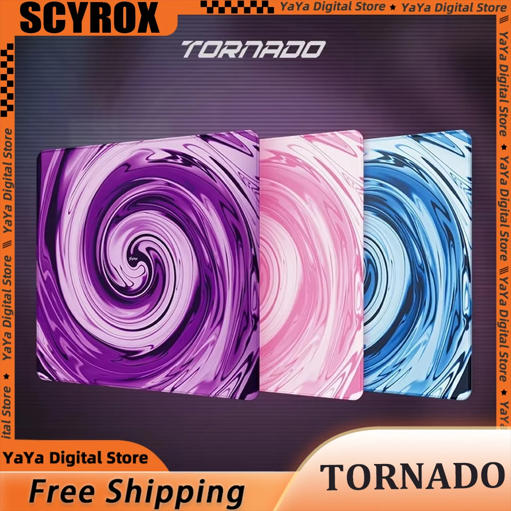 

Новый коврик для мыши Scyrox Tornado, нейтральный эквилиумный коврик для мыши, пенопластовый влагостойкий тканевый коврик для мыши SOFT Zywoo, подарок FPS CS Gamers