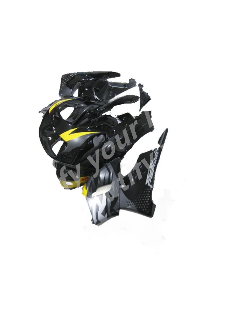 ABS plastic fairing kits for HONDA CBR900RR fairings CBR893RR 1996 1997 yellow black motorcycle parts CBR 900 96 97