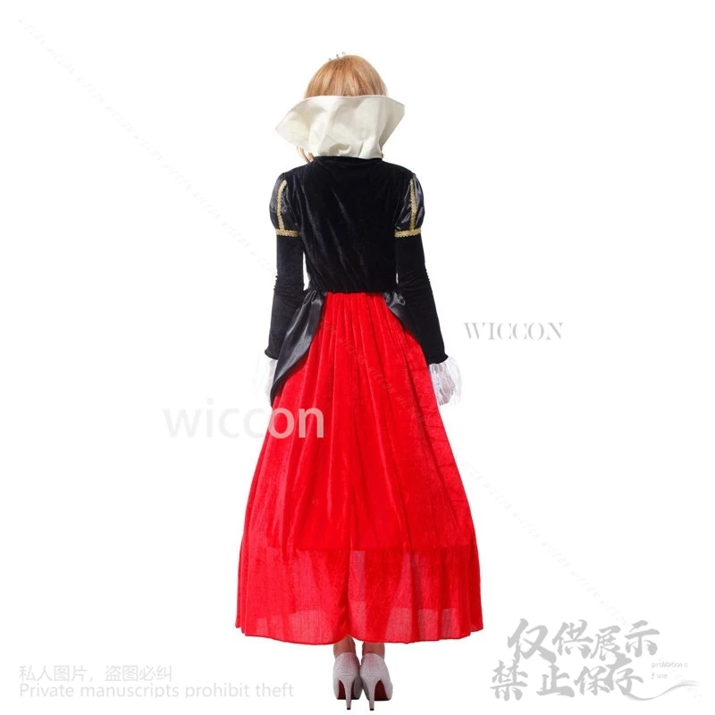 Anime Alice Film Cosplay Rode Koningin Kostuum Jurk Lolita Voor Vrouwen Kostuum Sexy Cos Kleding Vrouwen Halloween Fancy Dress Pruiken