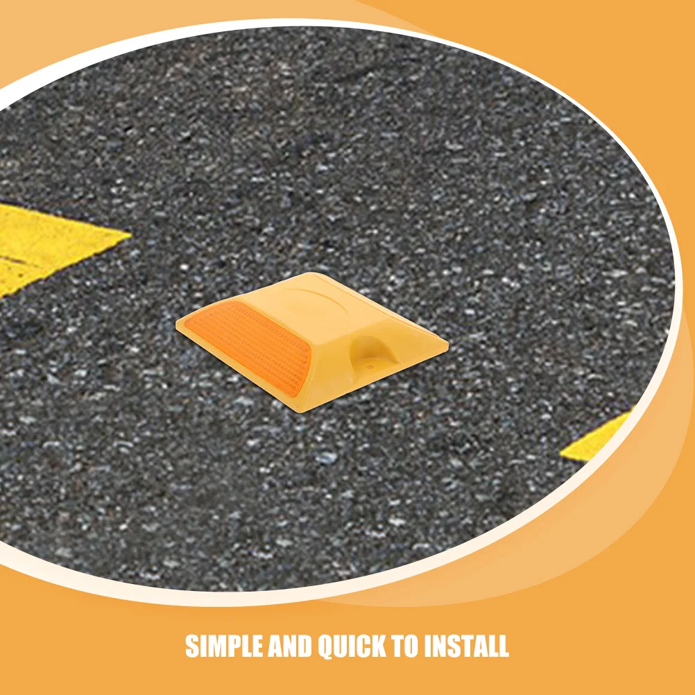 2Pcs Reflective Road Studs Traffic Markers for Maximum Night Visibility Impact Resistant Design for Pavement Safety Street