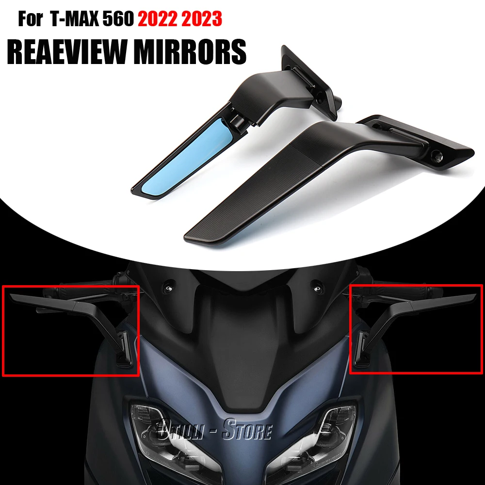 For YAMAHA T-MAX560 T-MAX 560 TMAX560 New Motorcycle Rear View Mirrors Adjustable Aluminum Mirror Accessories TMAX 560 2022 2023