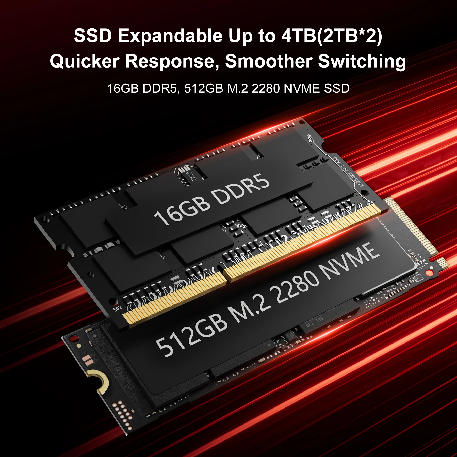 FIREBAT AM033 MINI-PC AMD Ryzen 5 6600H DDR5 16GB RAM 512GB 1TB SSD WIFI6 BT5.2 كمبيوتر محمول لسطح المكتب MINI-PC للألعاب 4K @ 60hz #3