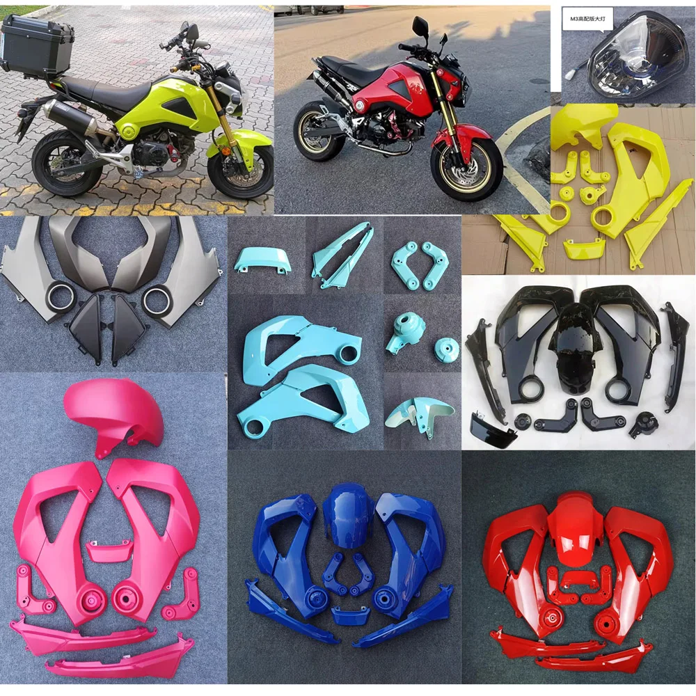 

Motorcycle Fender fairing light kits assembly Covers For HONDA GROM125 MSX125 - 2015 MSX M3 Custom color Accessories