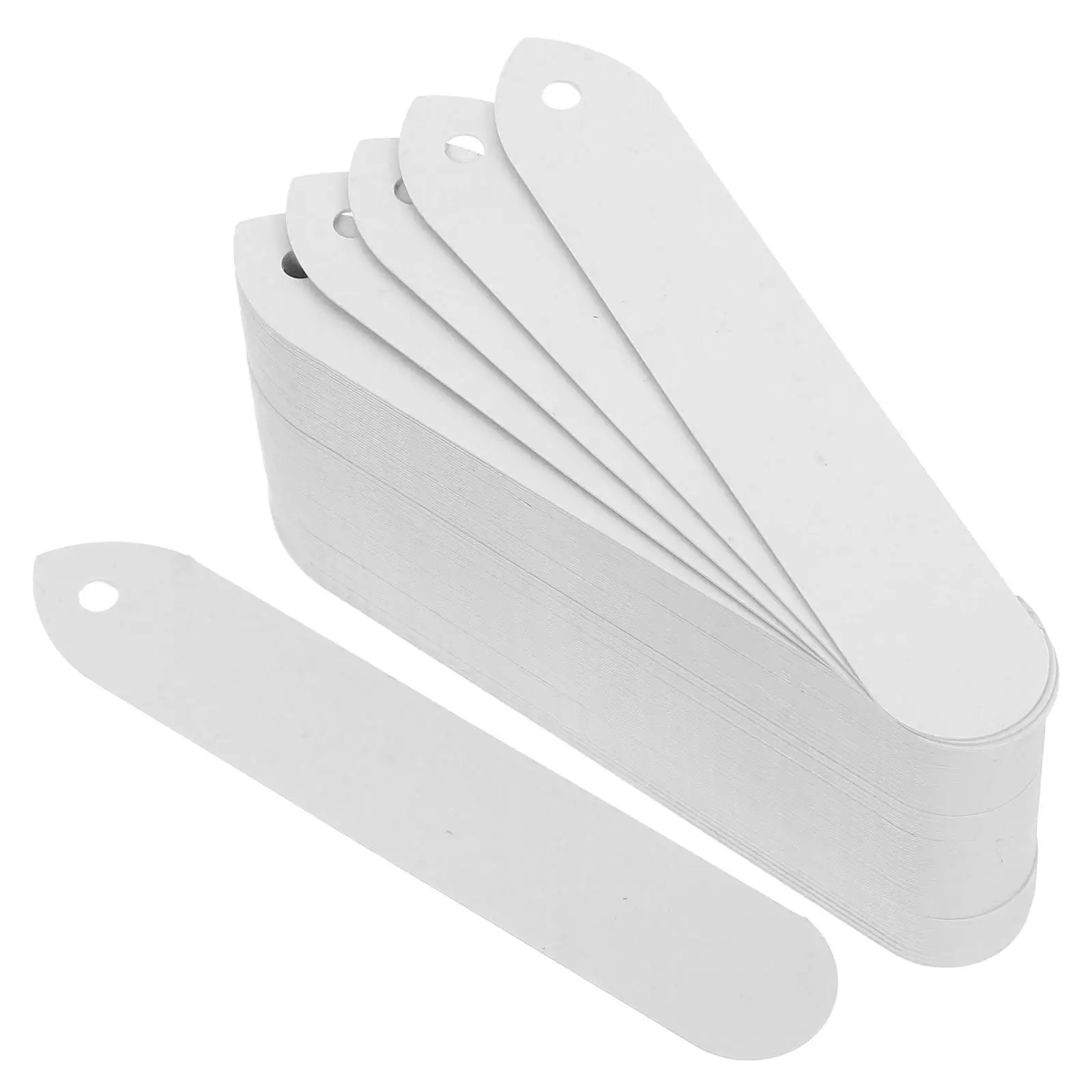 

100 Pcs Perforated Plastic Garden Plant Labels Waterproof Reusable Durable PVC Marker Tags Lawn Flower Herb Seedling Nursery