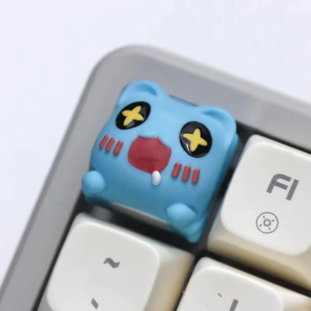 BugcatCapoo Love Poor Cute Expression Resin Personalized Mechanical Keyboard Single Customized Keyboard Cap Cross Axis Keyca