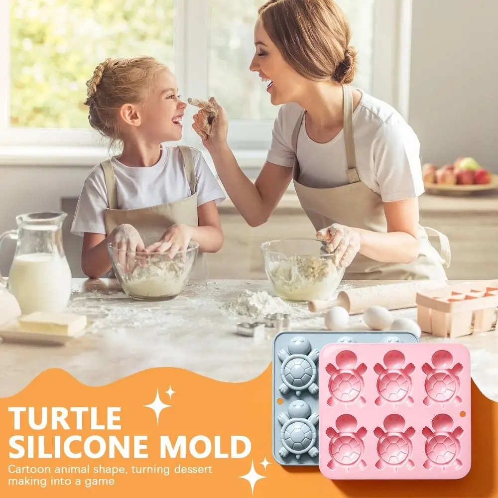 New Turtle Shaped Mousse Cake Mold 6 Options Reusable Chocolate Dessert Mold Non-Stick Flexible Baking Mould Baking Tools