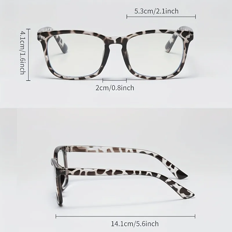 Modische Anti-Strahlen-Brille, transparent, Retro, Unisex, Computerbrille, Anti-Blau-Linsen-Brille, lässig – Detail 7