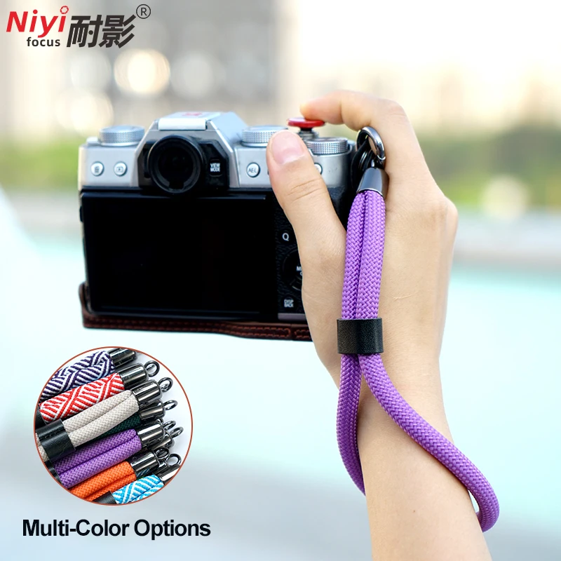 Nylon Camera Wrist Strap, Quick Release cinto de mão, Mirrorless Camera Rope, SLR Acessórios, GoPro, Nikon, DSLR