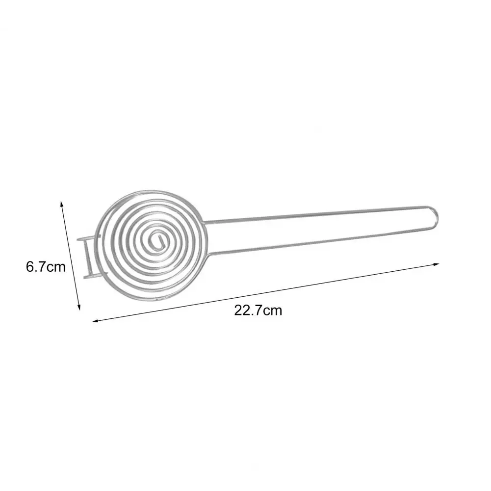 Egg Divider Long Handle Stem Egg Separator White Yolk Filter Kitchen Baking Stainless Steel Circles Funnel Egg Yolk Separator