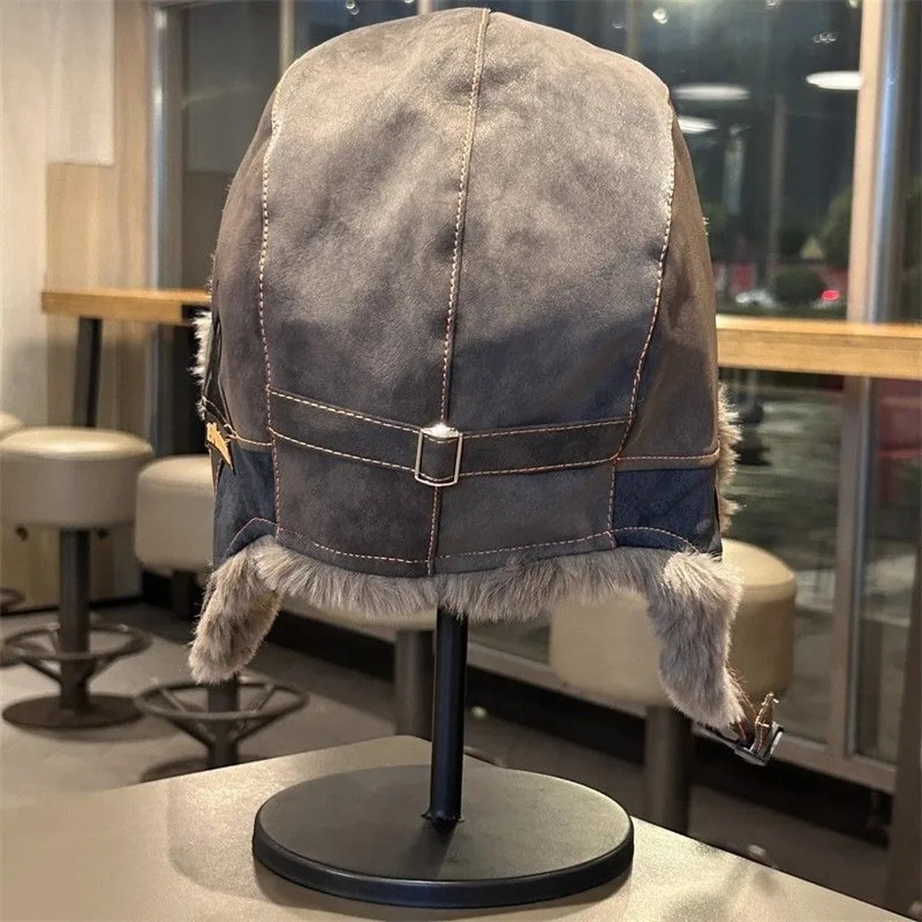 Bomber Hat Warm Unisex Adult Hat Trapper Bomber Hat Fleece Lined For Daily Commuting Outdoor Activities Unisex Adults