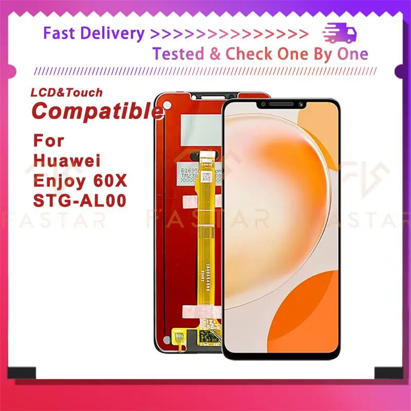 

60X 6.95"Tested For Huawei Enjoy 60X LCD STG AL00 LCD Display Touch Digitizer Assembly Replacement Phone Screen 60X STG-AL00 LCD