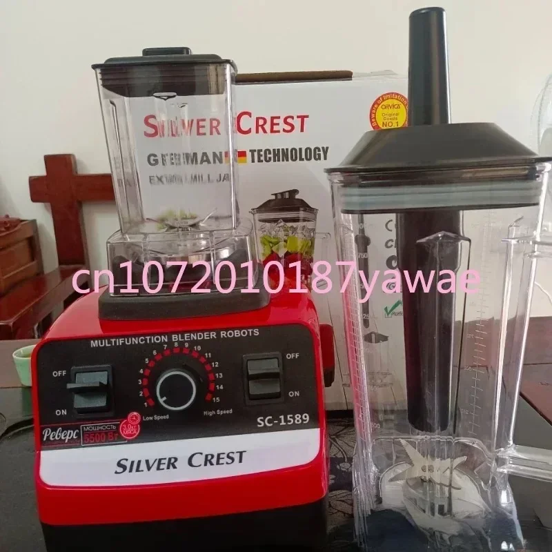 4500W Silver Crest Blender Double Cup Cytoderm Breaking Machine Euro British Standard American Standard 110V High Power Mixer