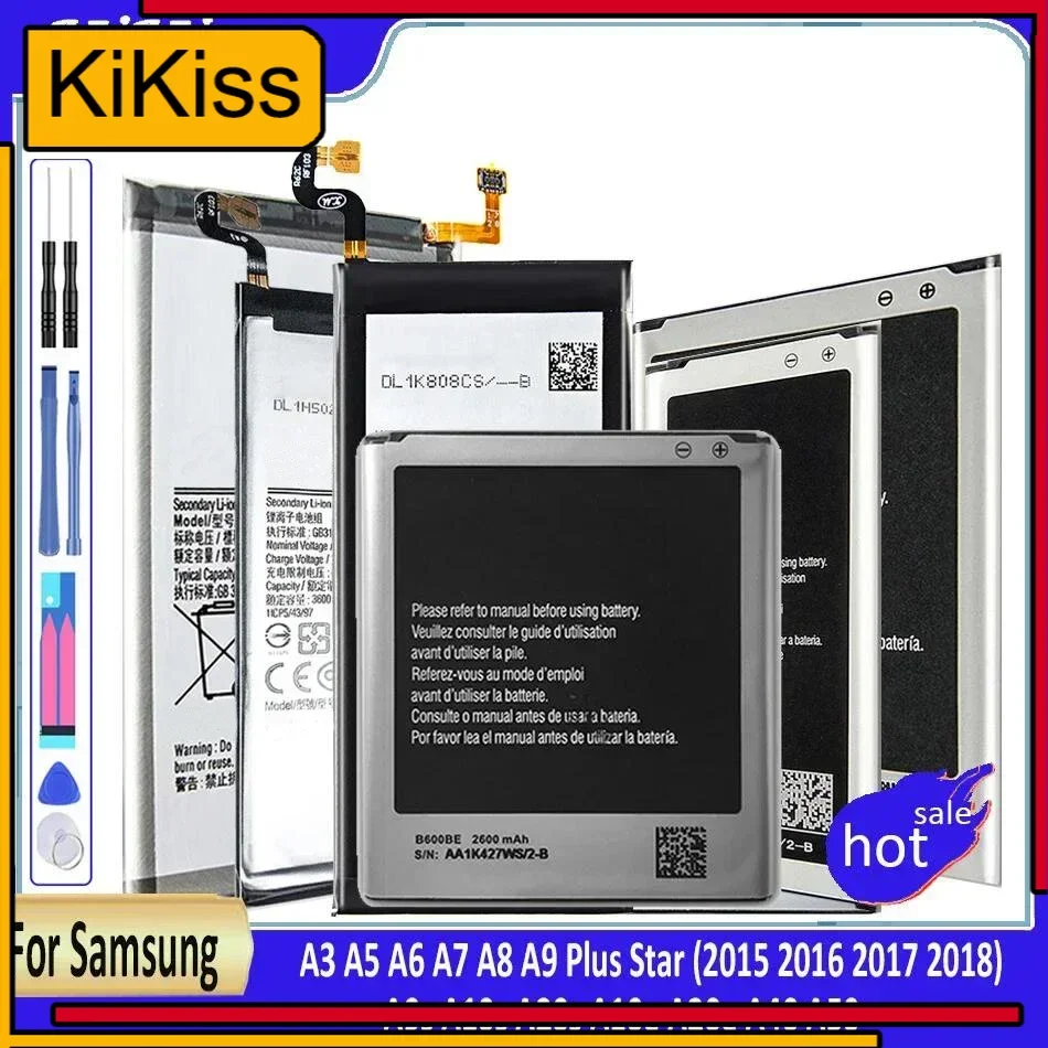 

Аккумулятор для телефона Samsung Galaxy A3 A5 A6 A7 A8 A9 Plus Star (2015 2016 2017 2018) A9s A10s A20s A10e A20e A40 A50 EB-BA510ABE