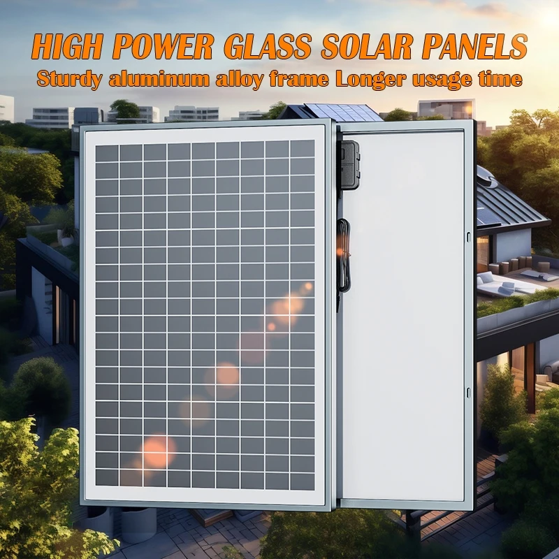 Wholesale Solar Panel 100W 12V High-Power Rigid Panel Used For Photovoltaic Power Generation For RV Ship Home Power System