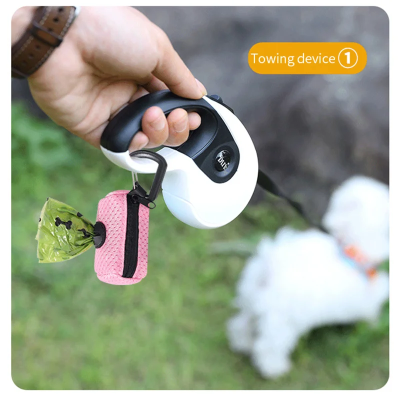 Dog Poop Bag Dispenser Hangingable Dog Poop Bag Holder Poo Bags Dispenser for Dogs Walking Garbage Bags Dispensers Pet Supplies