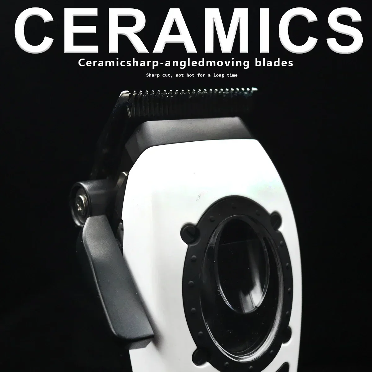 Professional Electric Hair Clipper 8800RPM High Speed Motor Additional Replacement White Cover Hair Trimmer 4500mAh DLC Blade