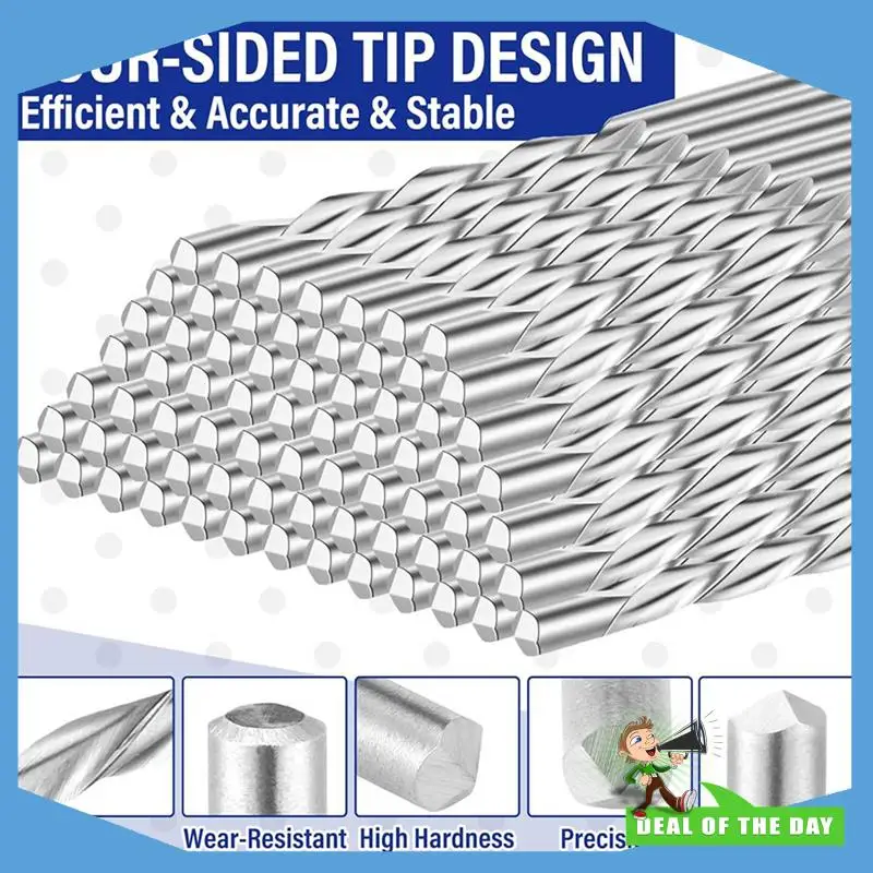 24-Hour Delivery 250 Pcs Drywall Bit 1/8 Inch Spiral Saw Tip Cutting Bits Drywall Guide Point Cutting Bits Tools, For Use With S