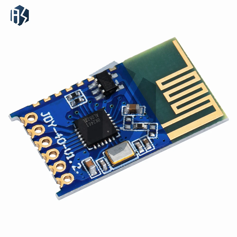 JDY-40 2.4GHz Wireless Serial Module - TTL IO Transceiver for Arduino/Raspberry Pi, Low Latency Remote Control & IoT Projects (F