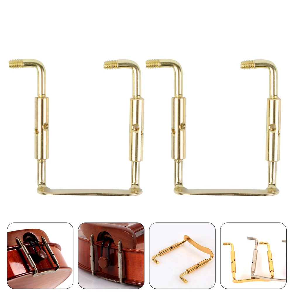 

2 Pcs Violin Chin Rest Screws Fittings Clamp Split Strong Copper DIY Accessories