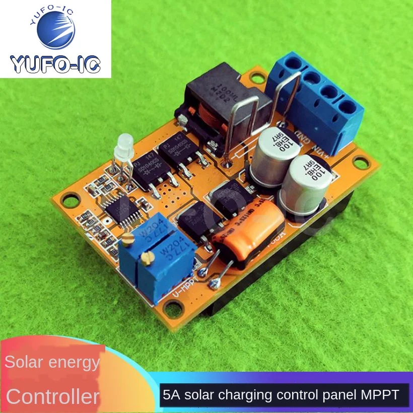 

2pcs MPPT 5A Solar Charging Board Battery Charging Reverse Connection Protection Backflow Prevention Low Power Consumption
