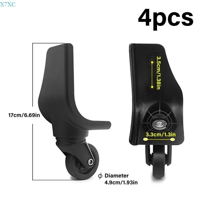 X7XC 4 Pieces Practical Travel Luggage Repair Accesories for Easy Mobility