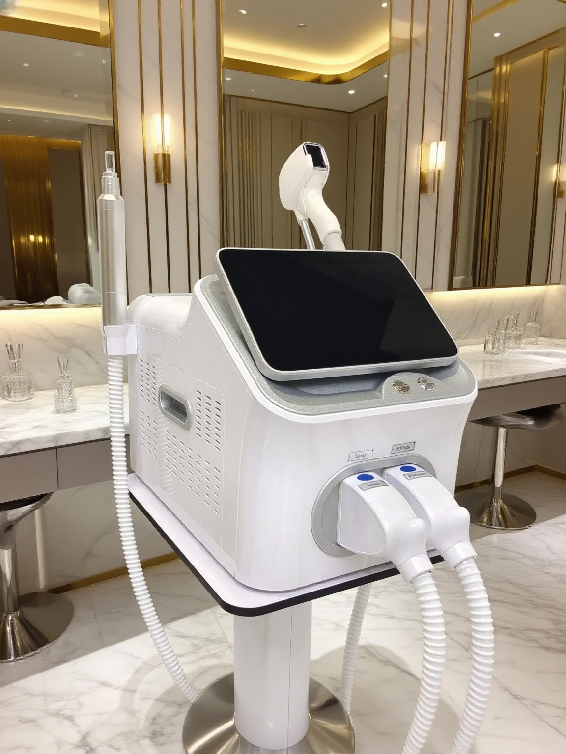 4000 واط ليزر ديود احترافي 2 في 1 لإزالة الشعر وليزر بيكو ثانية جهاز محمول وغير مؤلم مناسب لجميع أنواع البشرة CE