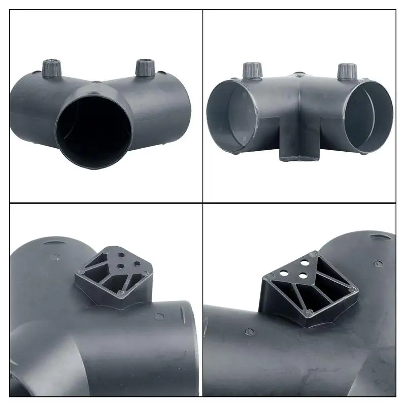 Duct Connector Dryer Vent Hose Connector Duct Connector With 2 Adjustable Valves Control Air Volume Heater Accessories 3 Way