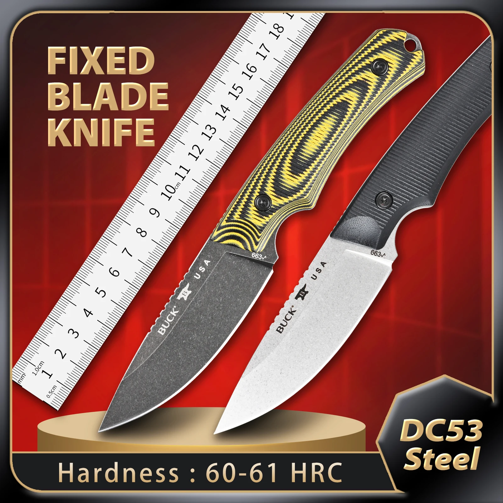 

Tactical Hand Tools Utility Knife Self Defense Edc Survival Multi-Tool Hunting Knives Fixed Blade Knife For Outdoor Camping