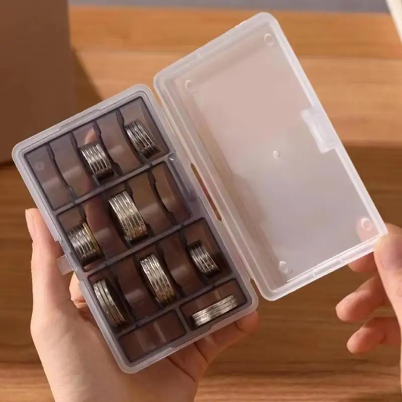 Multifunctional Coin Storage Case Heavy Duty Wear Resistant Holder for Collectible Coin Organization Home Studio Use