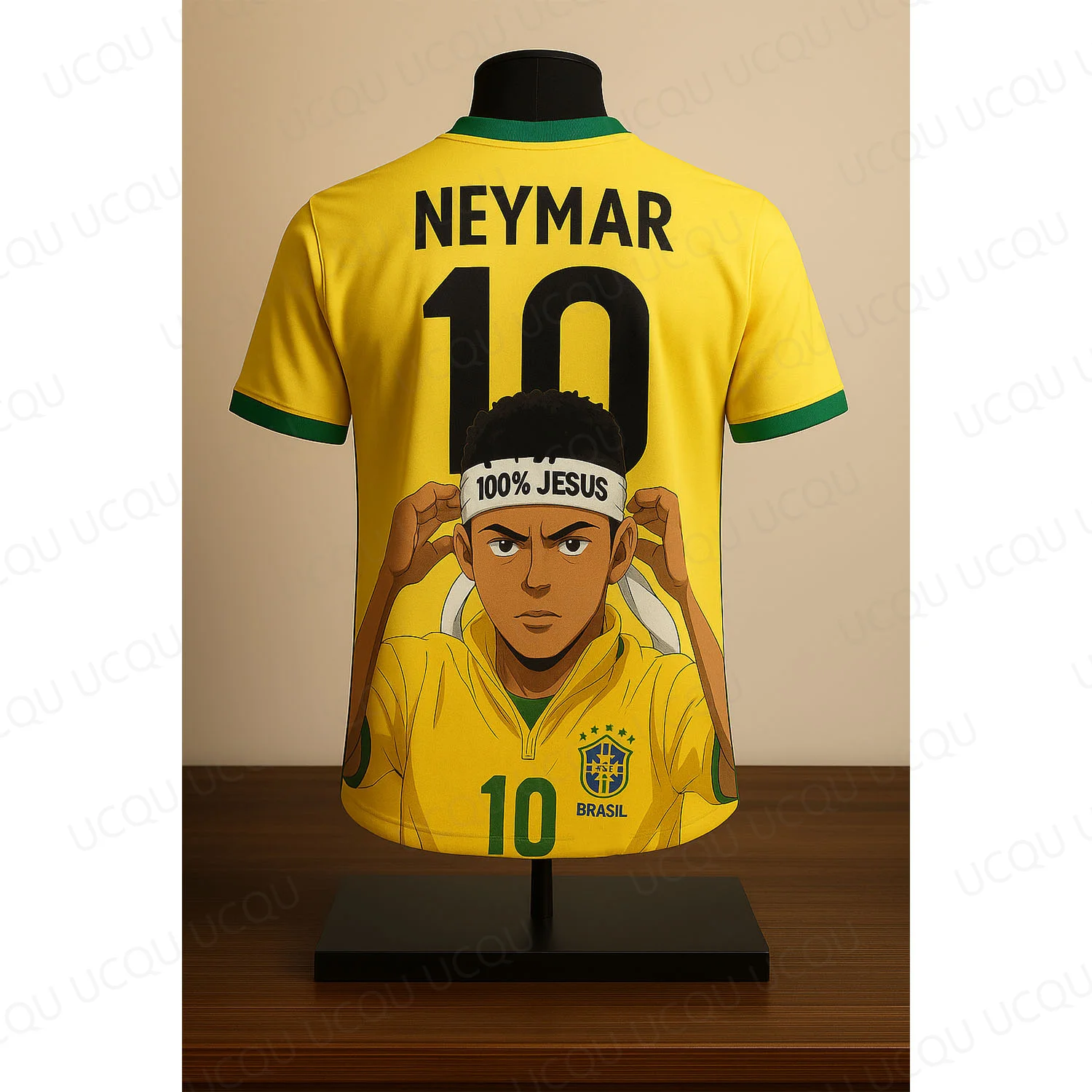 

100%Jesus Неймар # Футбольная майка Samba 10 — классическая легендарная футбольная рубашка, дышащая одежда большого размера