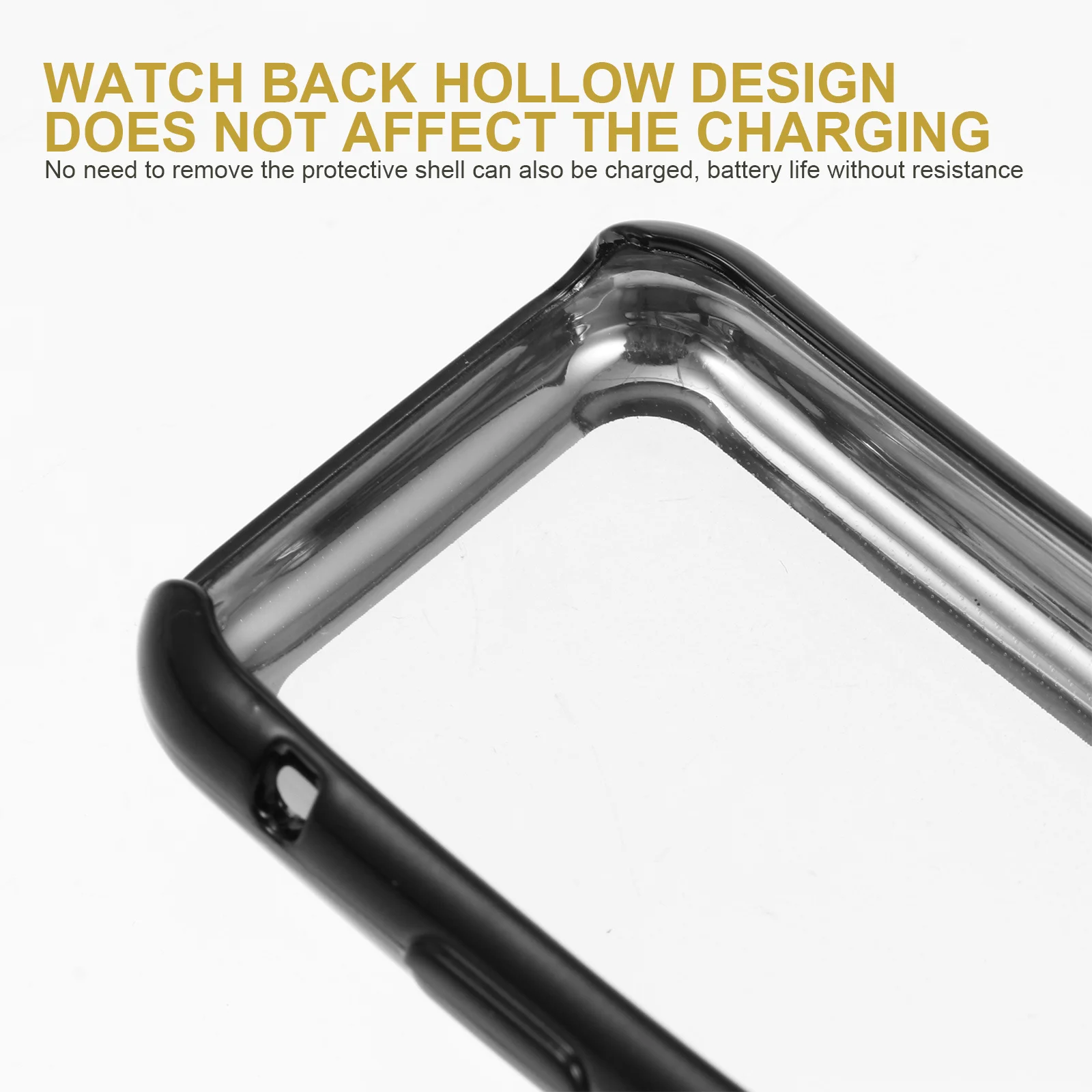 2Pcs Full Cover Tpu Watch Case Durable Antidrop Protective Shell Chic Smartwatch Accessory Watch Screen Protector