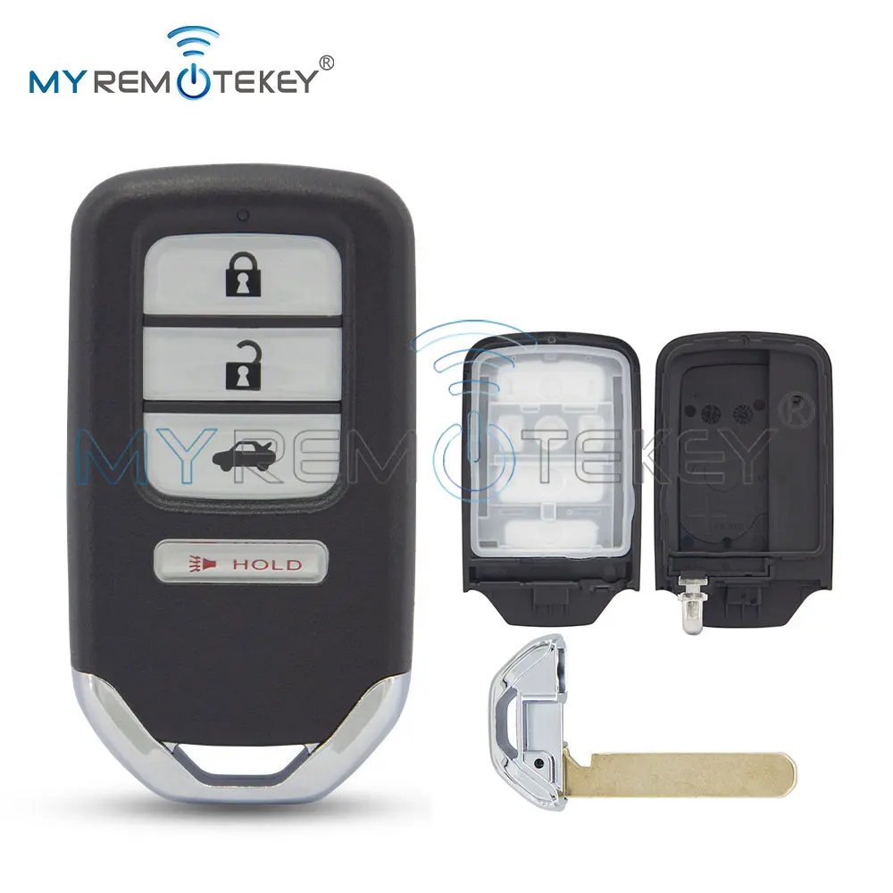 MYREMOTEKEY FCC ACJ932HK1210A Smart Key Case Shell 3 Button with Panic for Honda Accord Civic 2013 2014 2015