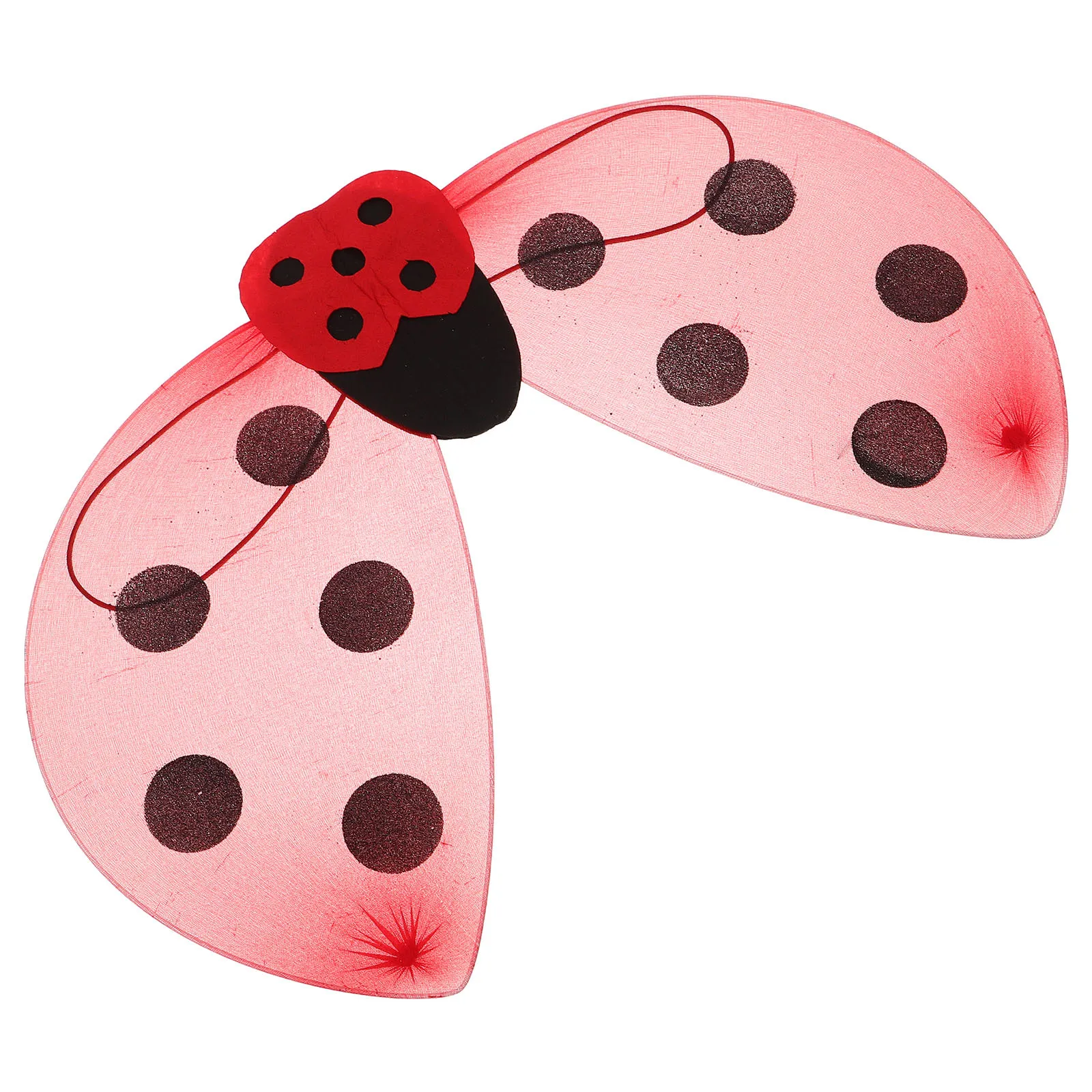 

Крылья божьей коровки для косплея - милые аксессуары для наряда с простой креплением, идеально подходящие для школы Хэллоуина